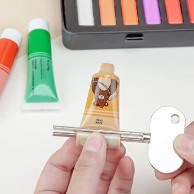 5 Pack Stainless Steel Tube Squeezer Toothpaste Squeezer Keys Dispenser Roller5D