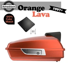 ORANGE LAVA For 97+ Harley/Softail Advanblak Rushmore Razor Tour Pack Pad