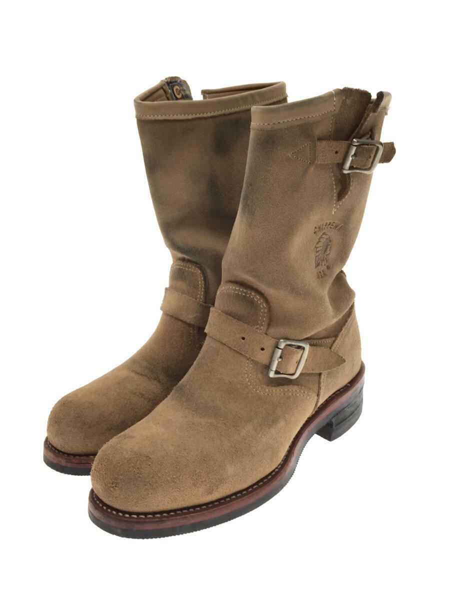 Chippewa Engineer Us8.5E Beg Leather Beige Fashion boots Chippewa Engineer Us8.5E Beg Leather Beige Fashion boots