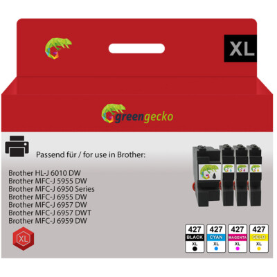 Patrone ersetzt Brother LC427 XL für HL-J 6010 MFC-J 5955 6950 6955 6957 6959 DW
