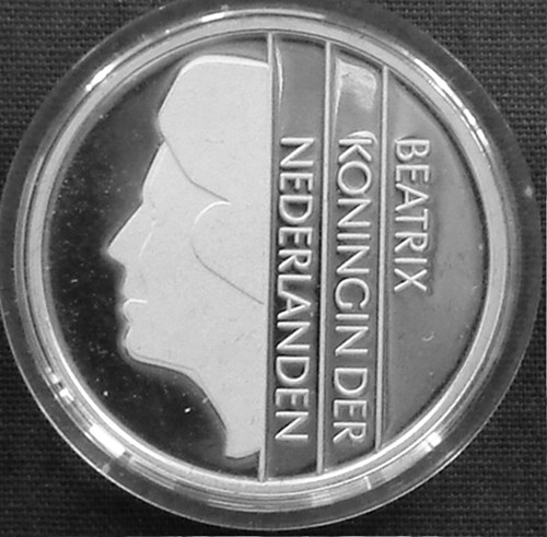 Netherlands 1 gulden Silver Proof 2001 Last Guilder KM#205a .925Ag - Picture 8 of 8