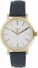 Timex TW2P63400 Originals Modern Women's Watch Dark Blue Leather Watch