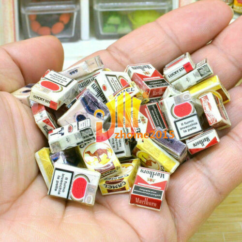 10 piezas Mini bar de cigarrillos en miniatura aleatoria para casa de muñecas habitación tienda en casa bonsái decoración - Imagen 1 de 2