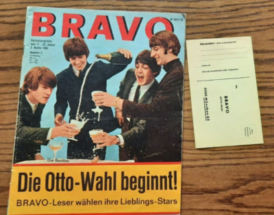 Bravo+Jahrgang 1965/Nr.3+Spaß mit den Beatles+Otto WahlKarte+Starschnitt+Rarität