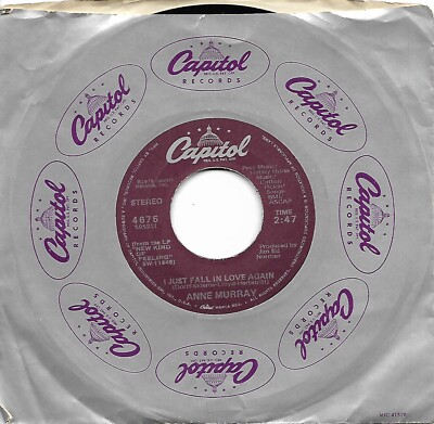 Anne Murray, I Just Fall In Love Again/Just To Feel This Love, 45 VG++ 1979