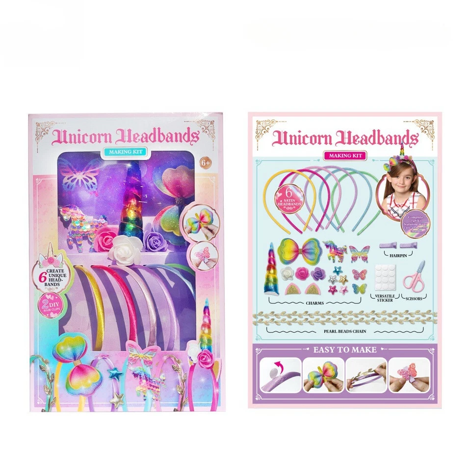 Butterfly/Mermaid Headband Making Kit DIY Creative Craft Kits for Girls Age 5+ - image 3 of 4