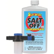 Applicator and 32 oz Bottle of Salt Off Liquid Salt Remover with PTEF for Boats