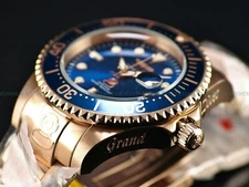 New Invicta Men's 300m GRAND DIVER 47mm Automatic Rose Gold Ion Plated SS Watch