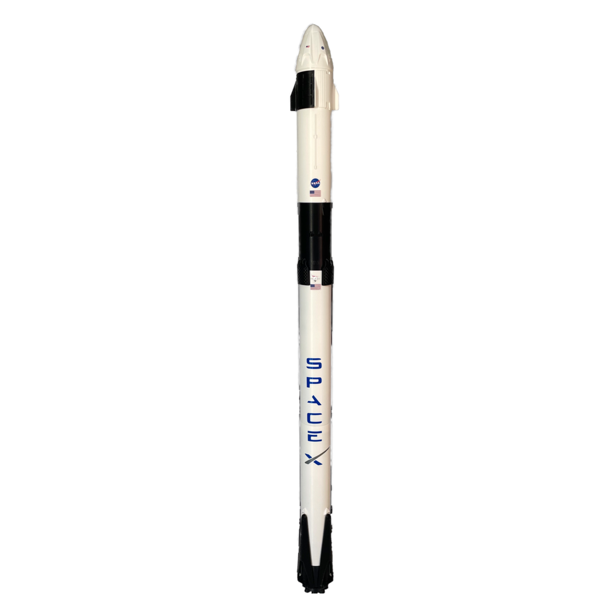 SpaceX falcon 9 rocket ロケット 1:100 Flying SpaceX Falcon 9 Model Rocket with Crew Dragon 1:100