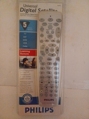 Philips PH5DSS UNIVERSAL DIGITAL REMOTE FACTORY SEALED DIRECT TV/DISH/SATELITTE 