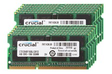 Crucial 10X 4GB 2RX8 PC3-8500S DDR3 1066Mhz 204Pin Laptop Memory RAM SODIMM #DD