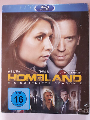 HOMELAND - DIE KOMPLETTE SEASON 2 - BLU-RAY - NEU; OVP
