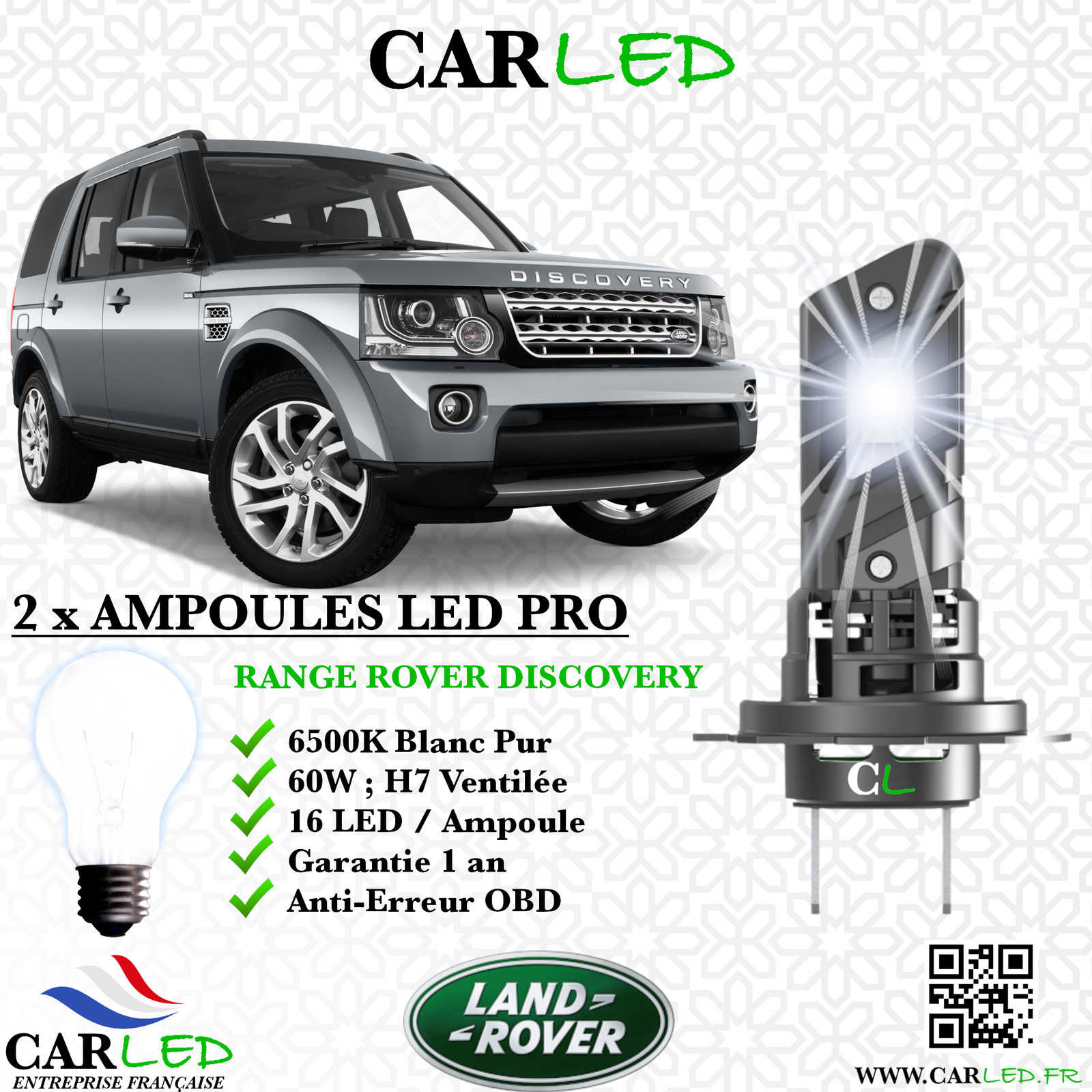 Kit ampoule LED Land Rover Discovery pour équiper votre 4x4 lors des sorties de bivouac nocturnes
