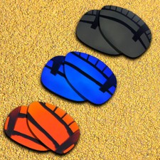 3 Pairs Lenses Replacement for-Oakley Feedback-Black Orange Red Violet Blue