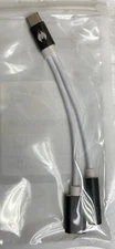 Samsung Headphone Adapter, 2 in 1 USB C to 3.5mm Aux Audio Jack Black not 4 S23