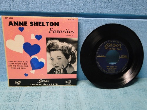 Anne Shelton Favorites Volume II 7" 45 RPM EP Picture Sleeve EXTRA 45s SHIP FREE - Bild 1 von 2