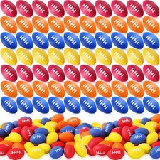 Civaner 100 Packs Mini Football Sports Stress Ball Foam Small Footballs Mini ...