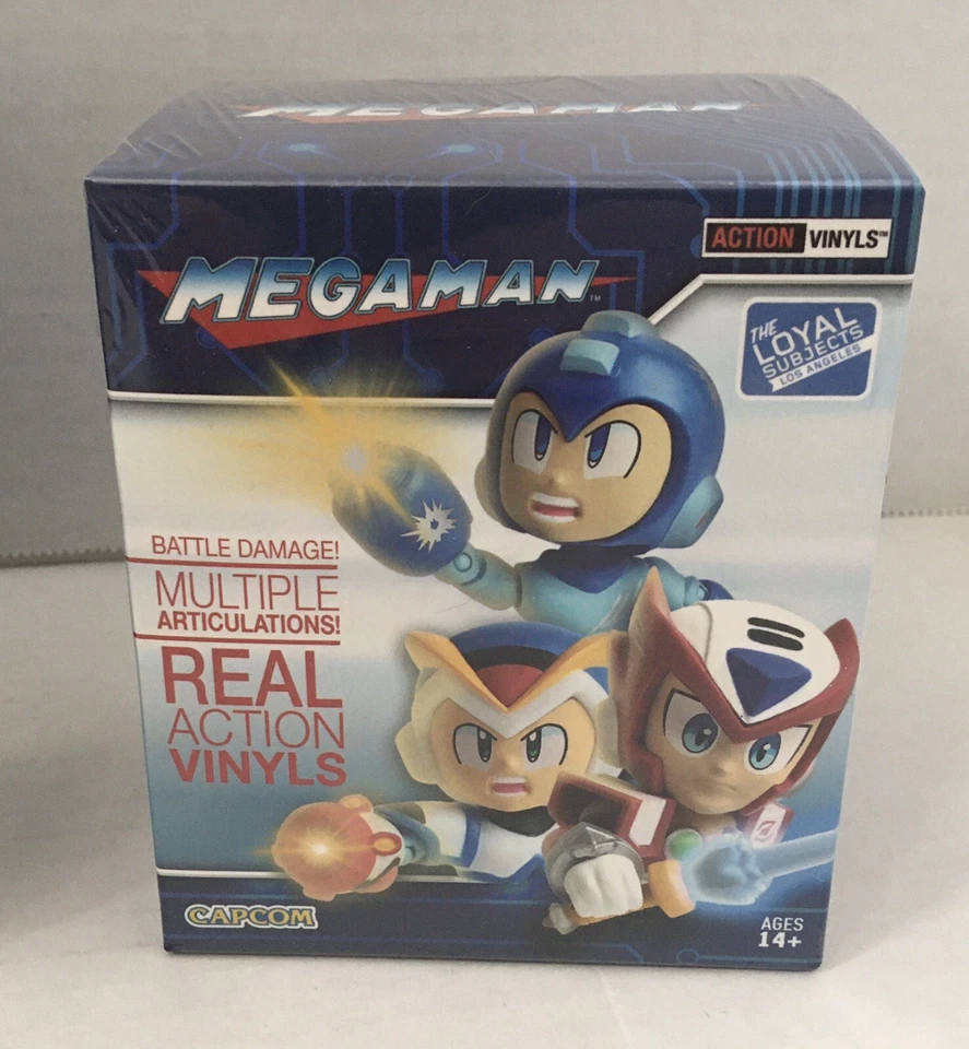 Two Mega Man Battle Damage Vinilos de Acción NUEVO Caja Ciega Sujetos Leales Sellados Foto 3 de 4