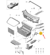 PORSCHE 718 CAYMAN 982 Federbeinlager vorne rechts 99150147801GRV NEU ORIGINAL