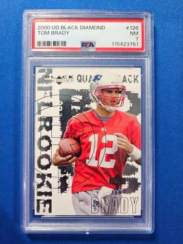 2000 Upper Deck Tom Brady #126 | Black Diamond - Rookie RC SP | PSA 7