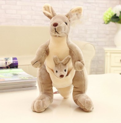 Parent Kangaroo Stuffed Animal Cute Kangaroo Cartoon Plush Soft Toy For Kid 26cm | eBay