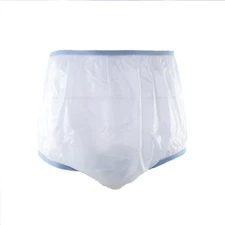 Blue 10300VB Light Weight Standard Fit Adult Plastic Pants for Incontinence