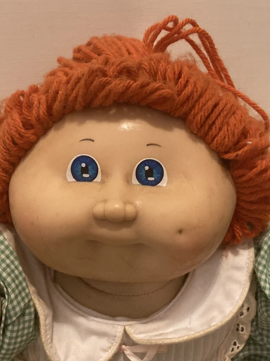 Vintage 1985 Cabbage Patch Kids Doll Red Hair Blue Eyes 1 Dimple READ