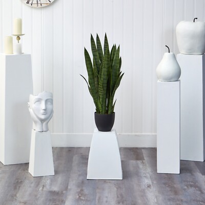 3' Sansevieria Snake Artificial Plant w/35 Lvs Home Office Decor. Retail  $126 | eBay