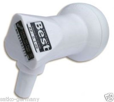 3x Single LNB 0,1dB BEST Germany DIGITAL Full HD TV Auge SAT Kopf LMB 1080p 3D