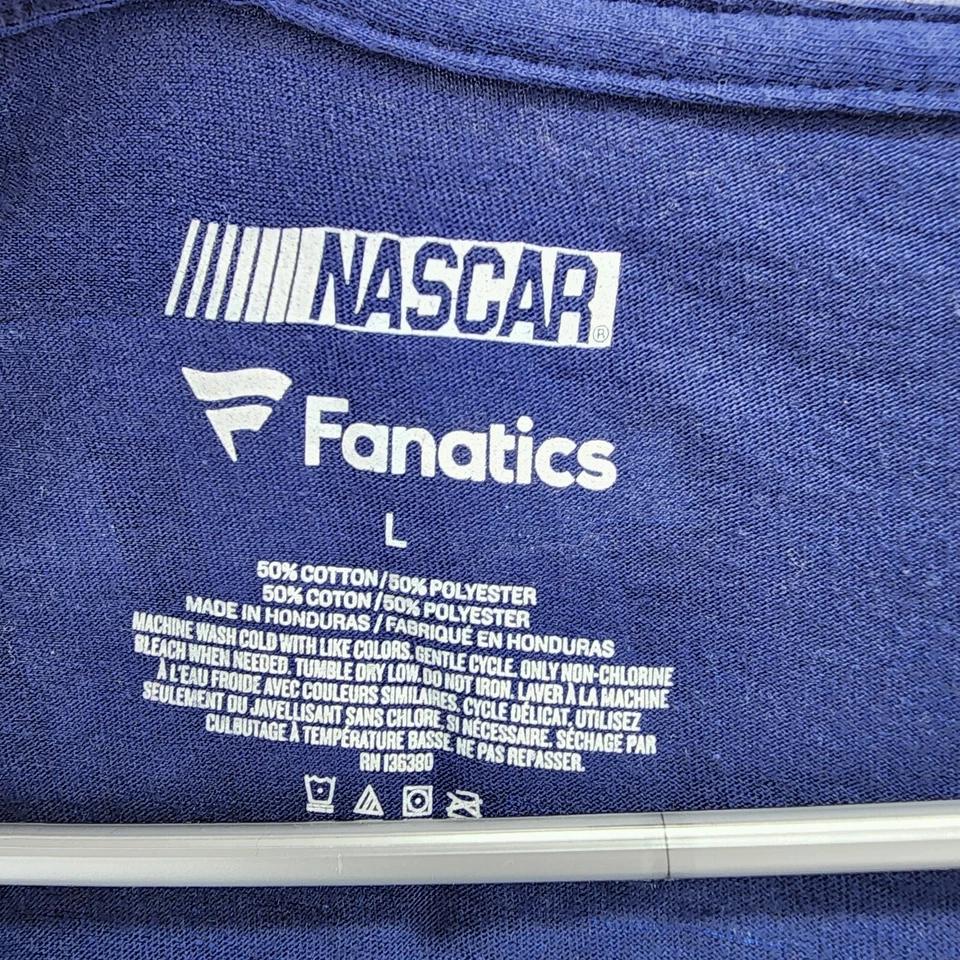 Danica Patrick Shirt Womens Large Gray Short Sleeve V Neck NASCAR Fanatics - Image 4 of 4