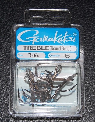 gamakatsu barbless treble hooks