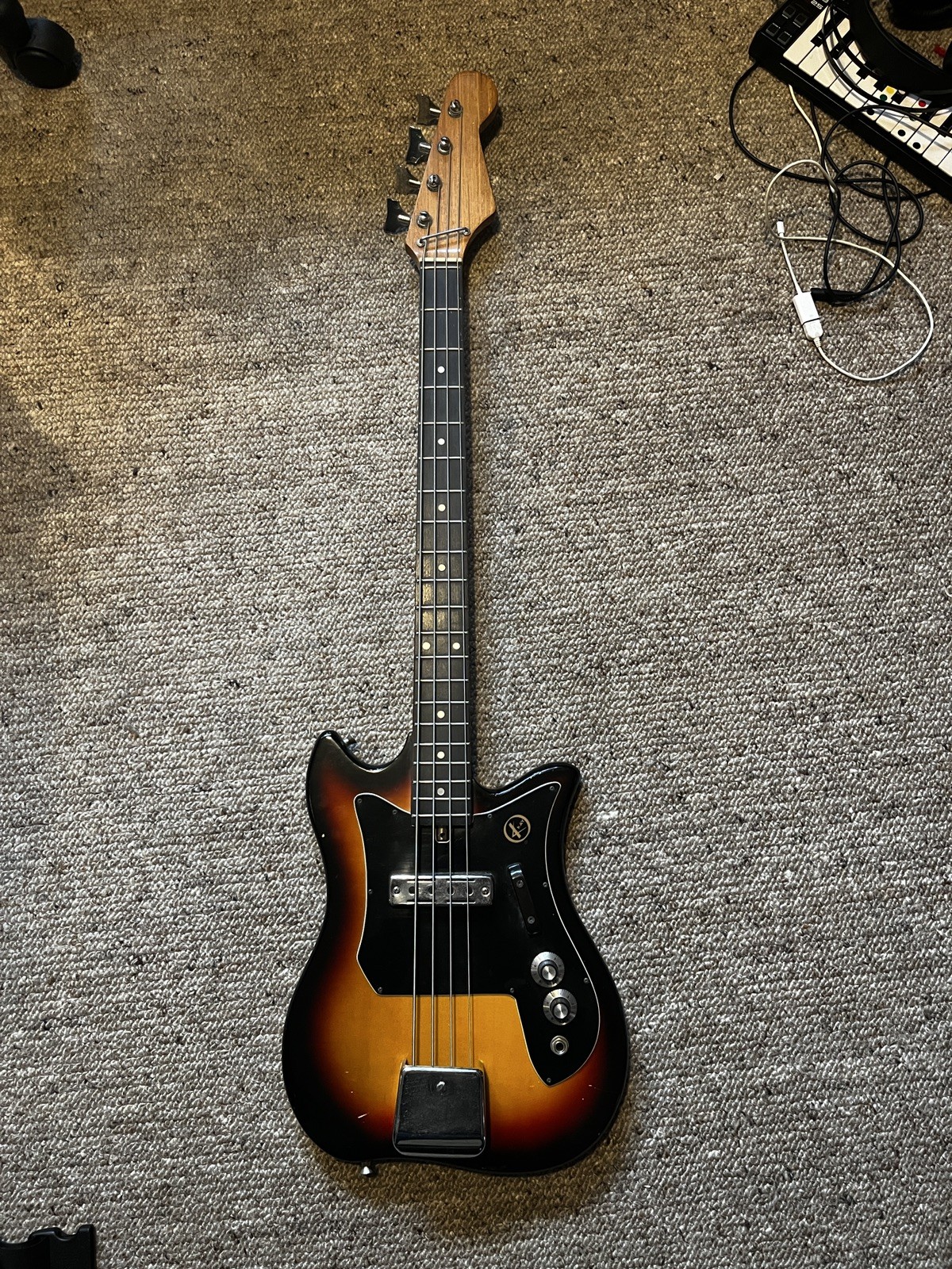 KAY vintage BASS ,    1970s /  80s , Made In Taiwan Model EB-100 spares / repair