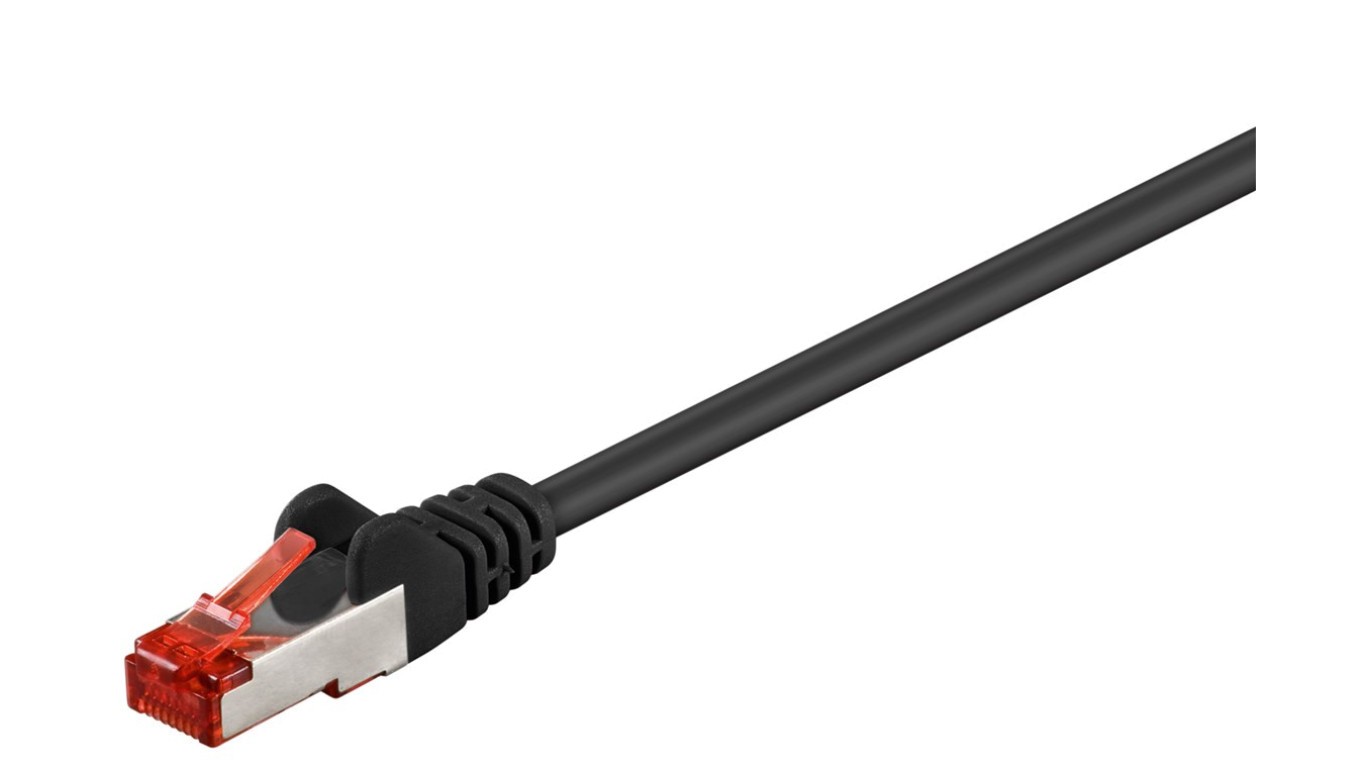 CAT 6 Interconnect Cable, S/FTP (PiMF), Black-Cable Length 95518