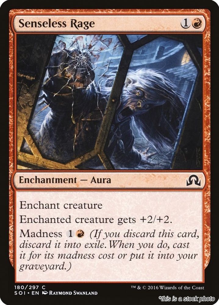 Senseless Rage (SOI 180), Normal, Shadows over Innistrad, MTG