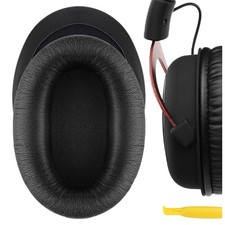 Geekria Replacement Ear Pads for HyperX Cloud II, Cloud 3 Headphones Black 