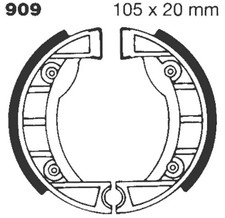 EBC 909 GANASCE FRENO STANDARD PIAGGIO CIAO 50 PX 1985