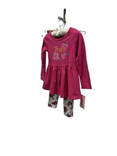 JUICY COUTURE NWT GIRLS TWO PIECE SET - SIZE 4 - FUCSHIA