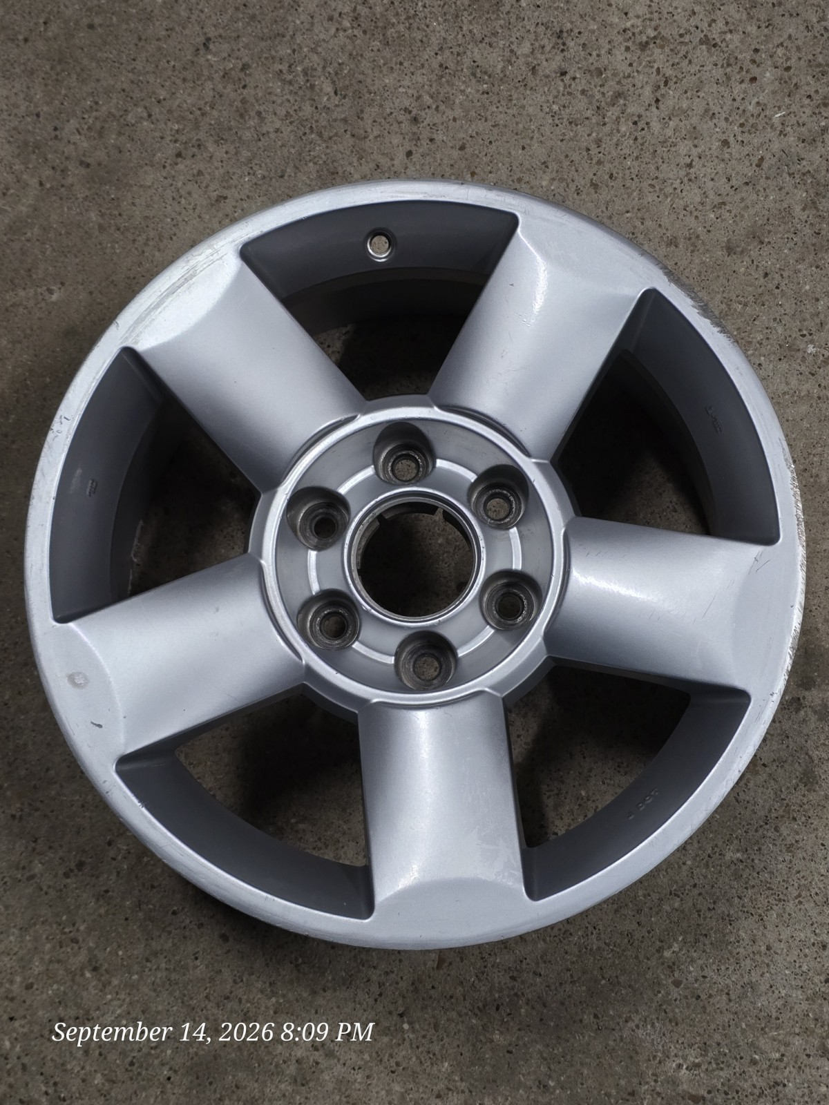 Aluminum Alloy Factory OEM Wheel TITAN 2004-2010 18x8 5 Spoke Silver 6Lug
