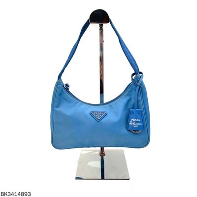 Prada  Re-Edition 2000  mini Tessuto Nylon Shoulder Bag Blue women authentic