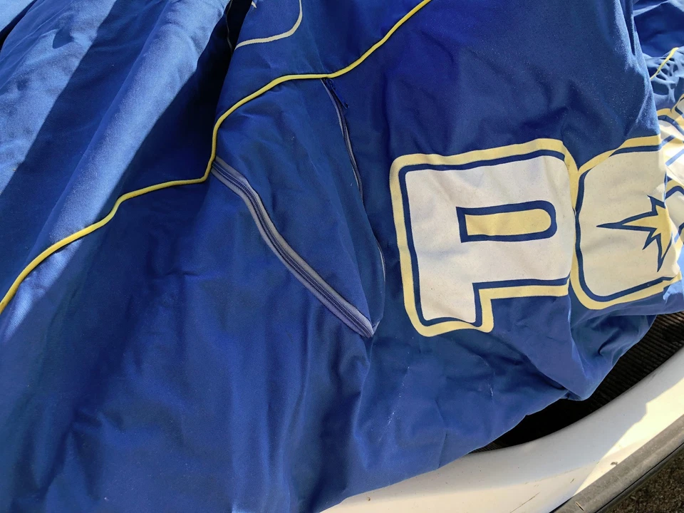 1998-1999 Polaris SLT OEM Blue/White Jetski PWC Storage Cover - Image 2 of 4