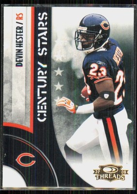 2008 Donruss Threads Century Stars Devin Hester Chicago Bears #CS-10