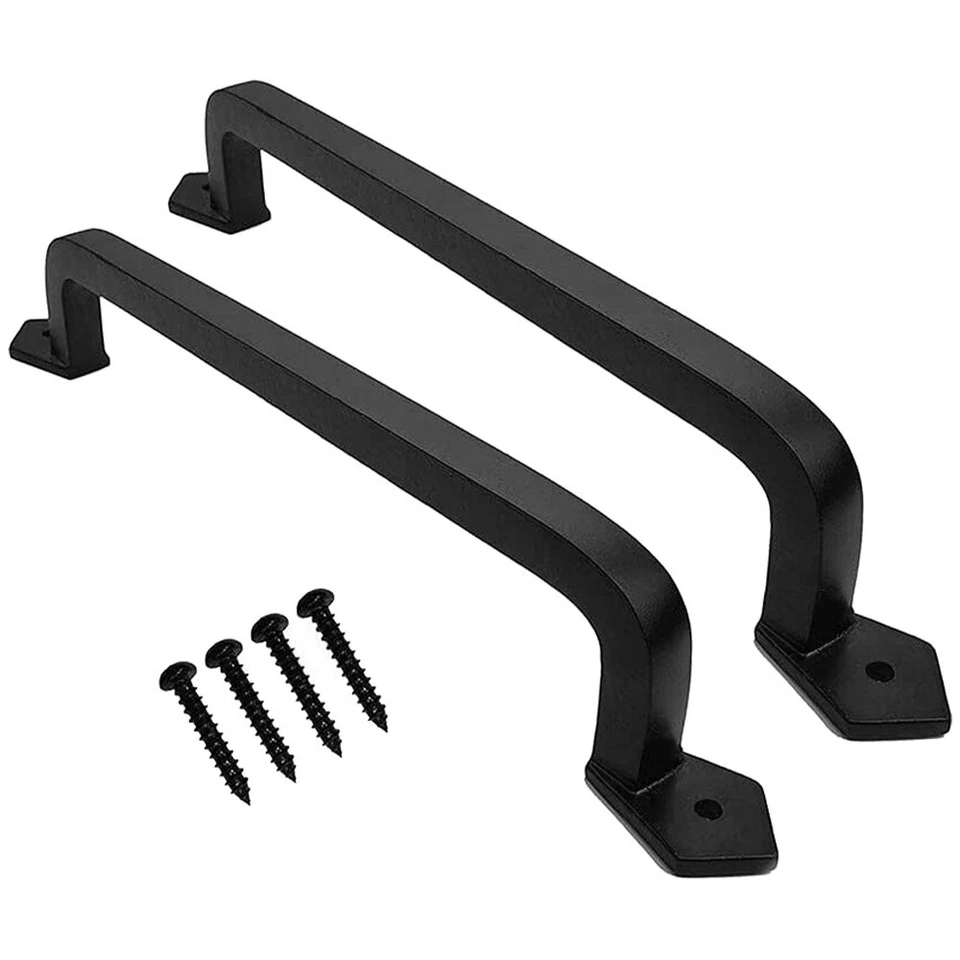 2Pack Barn Door Pull Handle Heavy Duty Handle For Garage Shed Wooden Garden Gate - Image 3 of 4