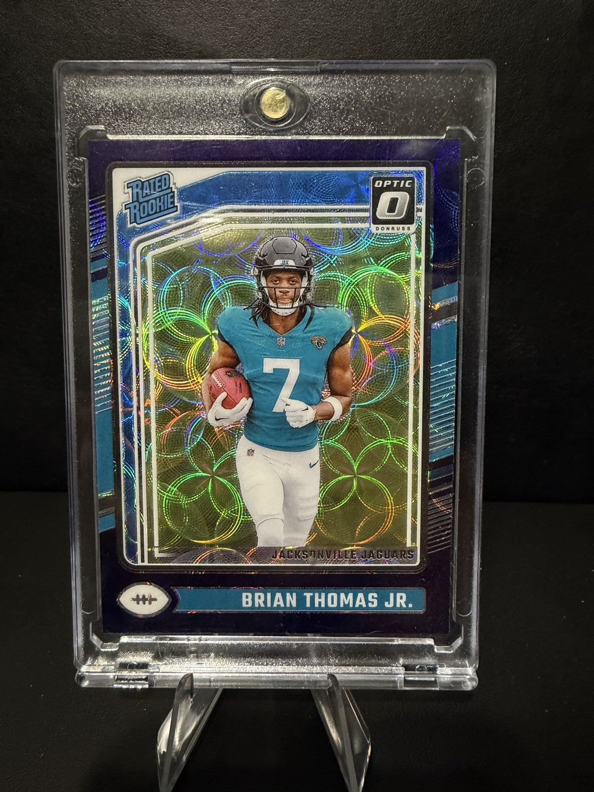 2024 Donruss Optic #214 Brian Thomas Jr. Blue Scope