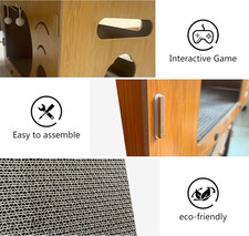 Cat Scratchers Indoor Large Size Furniture-Protecting Scratch Pad Cat Bed Cat