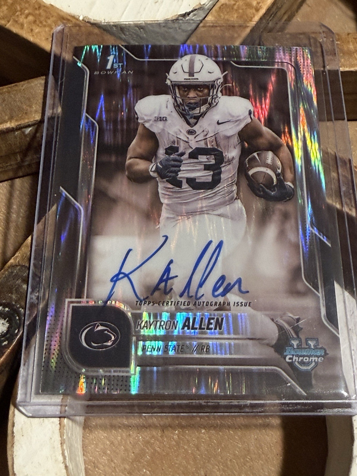 2025 Bowman Chrome University Kaytron Allen 1st STEALTH Auto Penn State