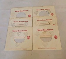 45 RPM 7" RECORD SLEEVES CO. SLEEVE 6 PACK SEE PHOTOS Warner Brothers SLV332 