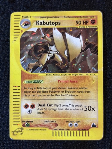 Pokemon Kabutops H13/H32 Aquapolis Skyridge Holo 2003 - LP - ENG