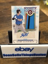 2024 Panini Boys of Summer - Material Signatures Kemp Alderman #PMS-KA Red /49