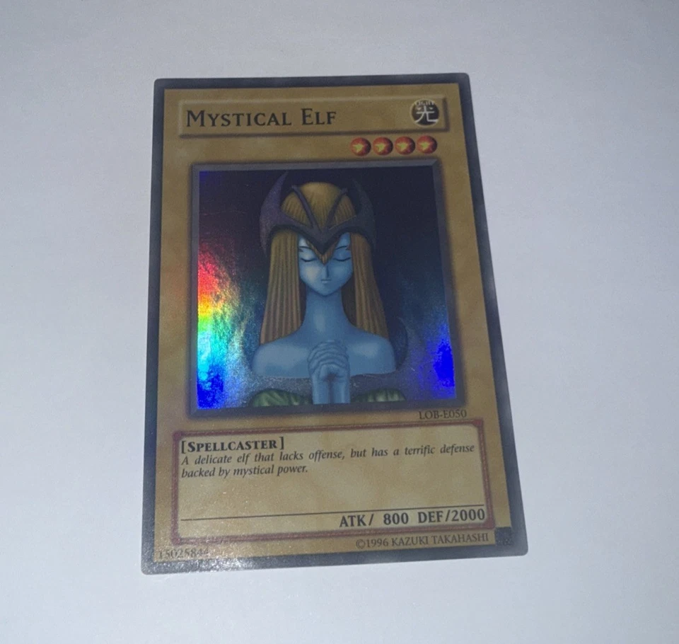 Yugioh Mystical Elf LOB-E050 Super Rare Unl (NM) - Image 3 of 4