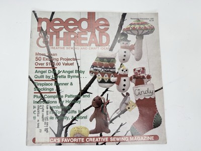 Vintage Craft Magazine Needle & Thread Christmas Nov Dec 1981 Ornament Patterns